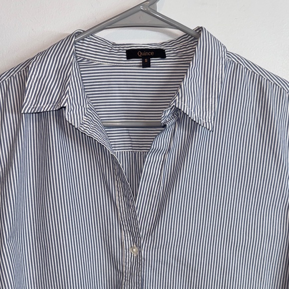 100% Organic Cotton Poplin Long Sleeve Shirt - Picture 3 of 3